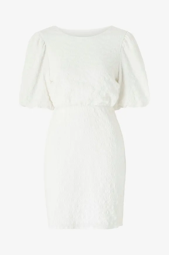 Vit klänning med dragkedja från BUBBLEROOM för dam 2026