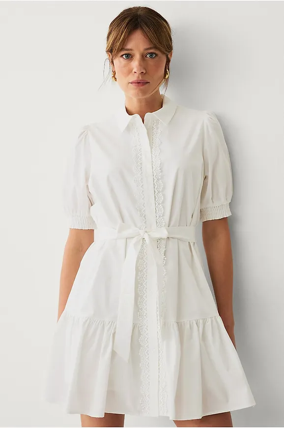 Vit spetsklänning 2026 från VILA för dam