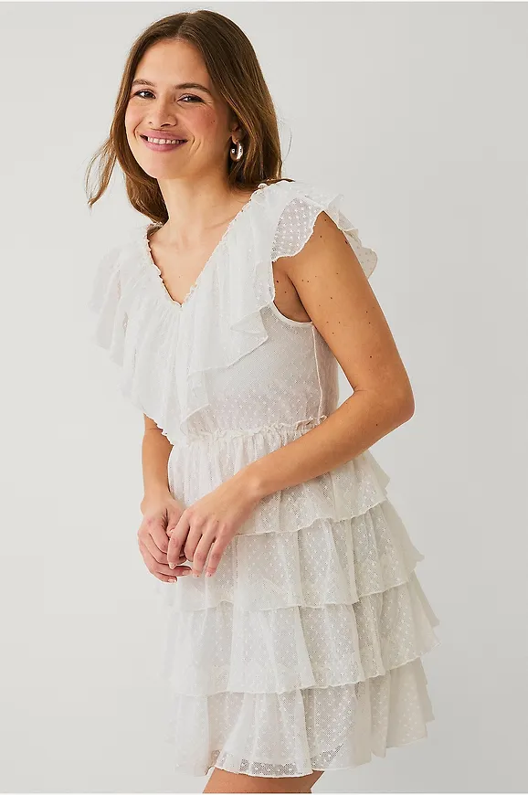 Vit spetsklänning 2026 från VILA för dam